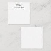 Professional Unique Classical Simple Black & White エンクロージャーカード (正面/裏面)