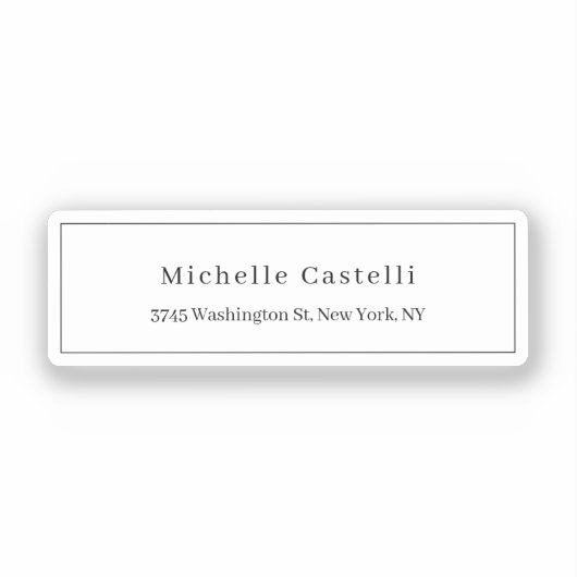 Professional Unique Classical Simple Black & White シール (正面)