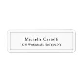 Professional Unique Classical Simple Black & White ラベル (正面)