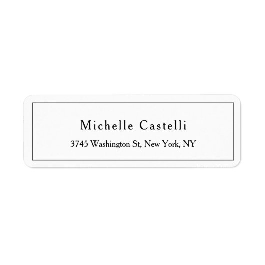 Professional Unique Classical Simple Black & White ラベル (正面)