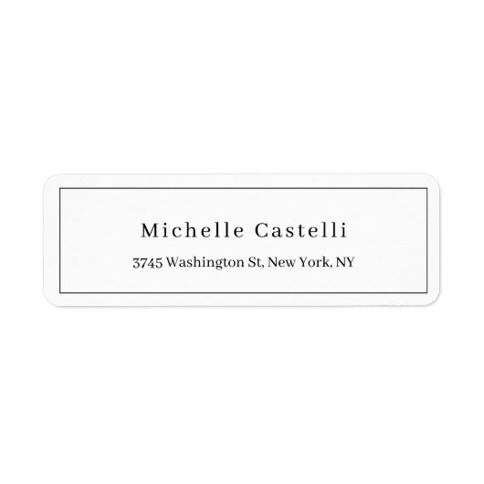 Professional Unique Classical Simple Black & White ラベル (正面)