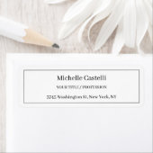 Professional Unique Classical Simple Black & White ラベル (インサイチュ)