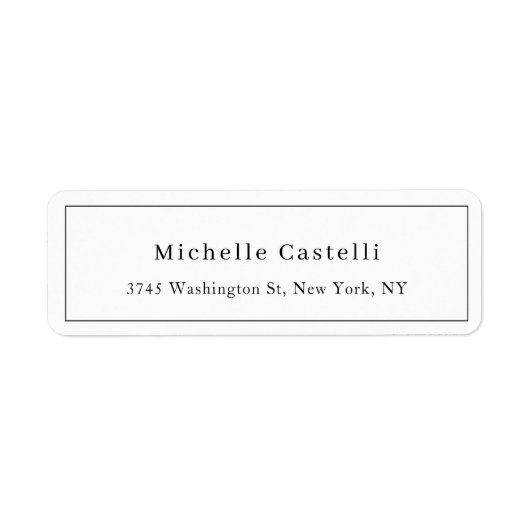 Professional Unique Classical Simple Black & White ラベル (正面)