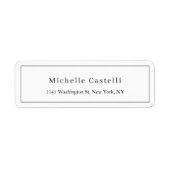 Professional Unique Classical Simple Black & White ラベル (正面)