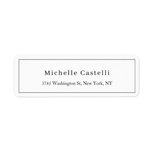 Professional Unique Classical Simple Black & White ラベル (正面)