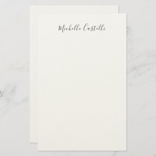 Professional Unique Classical Simple Handwriting 便箋 (正面/裏面)