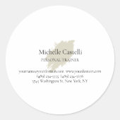 Professional Unique Minimalist Plain ラウンドシール (正面)