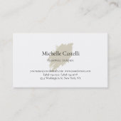 Professional Unique Minimalist Plain 名刺 (正面)