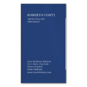 Professional Unique Plain Minimalist Blue マグネット名刺 (正面縦)