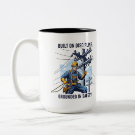 Professional Utility Lineman Gift ツートーンマグカップ
