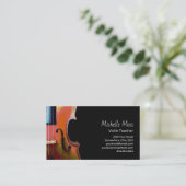 Professional Violin Teacher Musician Violinist 名刺 (スタンド正面)