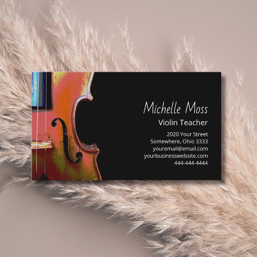 Professional Violin Teacher Musician Violinist 名刺
