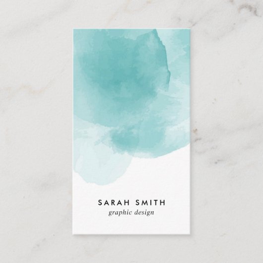 Professional Watercolor Blue 名刺 (正面)