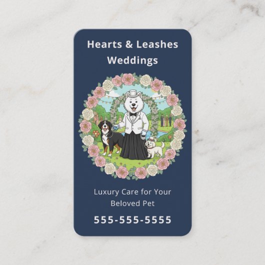 Professional Wedding Dog Handler Wedding Pet Care 名刺 (正面)
