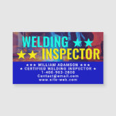Professional Welding Inspector Magnetic Card (正面)