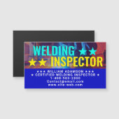 Professional Welding Inspector Magnetic Card (正面/裏面)