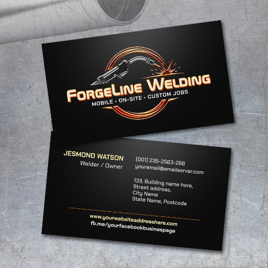 Professional Welding Services - Welder 名刺