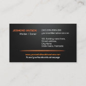 Professional Welding Services - Welder 名刺 (裏面)