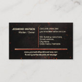 Professional Welding Services - Welder 名刺 (裏面)