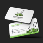 Professional White Green Lawn Care & Landscaping 名刺