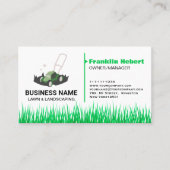 Professional white Green Lawn Care & Landscaping 名刺 (正面)