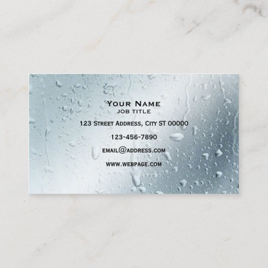 Professional window cleaning 名刺 (裏面)