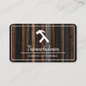 Professional Wood Grain Rustic Carpentry 名刺 (正面)