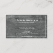 Professional Wood Grain Rustic Carpentry Business 名刺 (裏面)