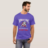Professional Wrestling Athlete Wrestler Sport vint Tシャツ (正面フル)