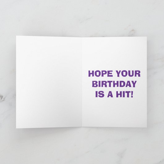Professional Wrestling Hit Birthday Card カード (内部)