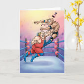 Professional Wrestling Hit Birthday Card カード (黄色い花)