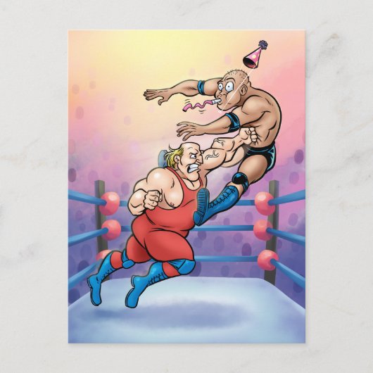 Professional Wrestling Hit Birthday Card ポストカード (正面)