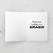 Professional Wrestling Luchador Piñata Birthday カード (内部)