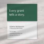 Professional Writer Grant Funding Consultant 名刺