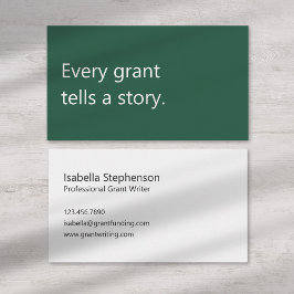 Professional Writer Grant Funding Consultant  名刺