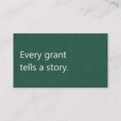 Professional Writer Grant Funding Consultant  名刺 (正面)