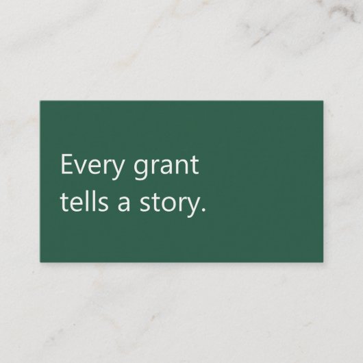 Professional Writer Grant Funding Consultant 名刺 (正面)