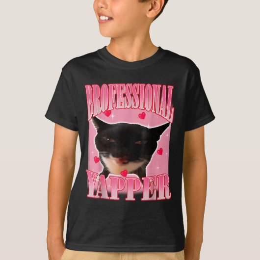 Professional Yapper Cat Funny Oddly Specific Dank Tシャツ (正面)