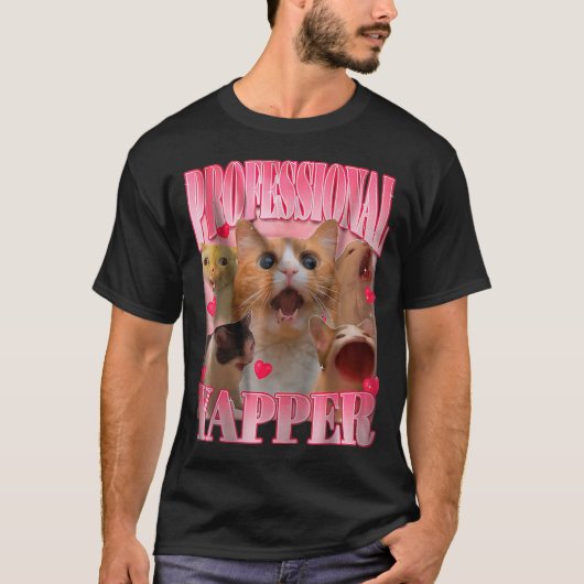 Professional Yapper Cat Funny Oddly Specific Dank  Tシャツ (正面)