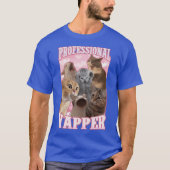 professional yapper funny cat meme friend family tシャツ (正面)