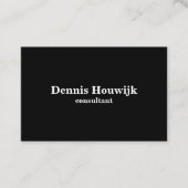 Professioneel zwart wit visitekaartje 名刺 (正面)