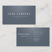 Professionelle Business Visitenkarten grey / grau 名刺 (正面/裏面)