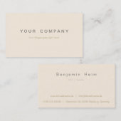 Professionelle Business Visitenkarten peach / gold 名刺 (正面/裏面)