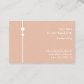 Professionelle Roase Visitenkarten Vorlage - 名刺 (裏面)