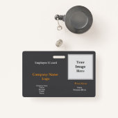 Professioneller Mitarbeiterausweis – Modern バッジ (正面リトラクタブル付き)