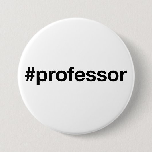 PROFESSORハッシュタグ 缶バッジ (正面)