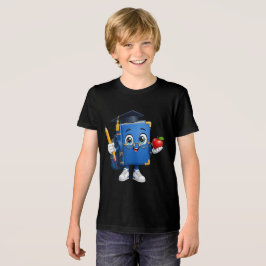Professor Book | かわいい学校のマスコットデザイン トライブレンドTシャツ