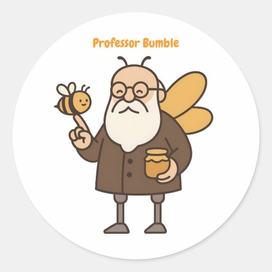 Professor Bumble Kids Sticker Pack ラウンドシール (正面)