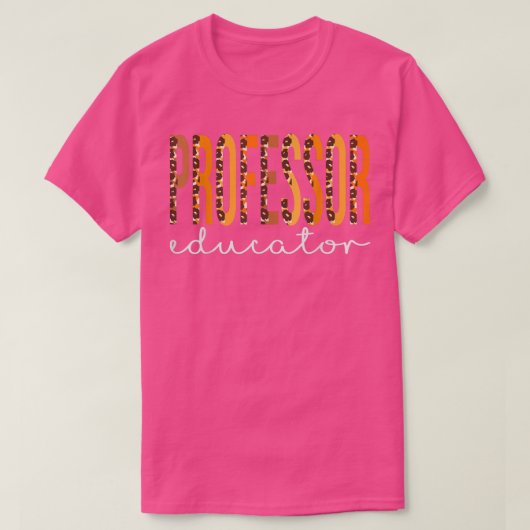Professor Educator leopard Fall Autumn Lovers Than Tシャツ (デザイン正面)