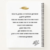 Professor Nevermore's Journal of Curious Things ノートブック (裏面)